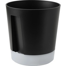 IKEA Vardtrad Sulama Düzenekli Saksı, Antrasit, 24 Cm, Iç/dış Mekan