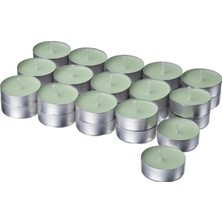 IKEA Lotsfågel Kokulu Tealight Mum, Açık Yeşil, 3.5 Saat, Elma