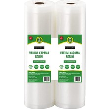 Esranın Dünyası 10 Metre (2 Adet 25CM x 5 Metre) Gofrajlı Tırtıklı Rulo Vakum Poşeti 2'li Bobin Vakumlama Folyosu Vakumlu Rul, Bpa Içermez, Tüm Vakumlama Makineleri Için, Kaynatılabilir, Tekrar Kullanılabilir
