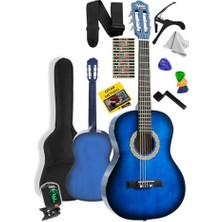 Esranın Dünyası Midex CG-36BL-PAK Kaliteli 36 Inç 3/4 Juniur Çocuk Gitarı 8-12 Yaş Arası