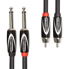 Esranın Dünyası Black Serisi Çift Bağlantı Kablosu - 6,3 mm Jak, Rca Üzerinde, Uzunluk: 3 M – RCC-10-2R28