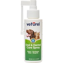 Esranın Dünyası Veturel Ağız ve Diş Bakım Spreyi 100ML Kedi Ağız Bakımı Köpek Ağız Kokusu Diş Eti Yarası Enfeksiyonu
