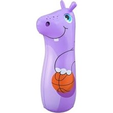 Esranın Dünyası Bop Bags Hayvan Vigürlü Hacıyatmaz -89 cm Sulu Hacı Yatmaz Mor