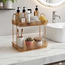 Esranın Dünyası Banyo Düzenleyici Organizer Banyo Rafı (Amber Sarı)