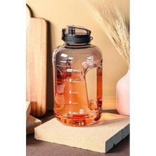 Esranın Dünyası 2200 ml Suluk 2.2 Litre - Kilitli Kapaklı Geniş Hacimli Matara (Kırzı)