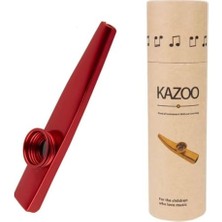Esranın Dünyası MK-01R Metal Kazoo Kutulu Alüminyum Alaşım Kırmızı