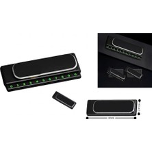 Hobibahçem Aç Kapa Kaydırmalı Araç Telefon Numarası Plakası Fosforlu Numaratör Siyah