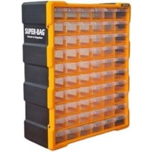 Esranın Dünyası Süper Bag 60'lı Mono Blok Çekmece Seti Mega Büyük Boy Hobby Organizer Seti Vida Dübel Kutusu Takı Kutusu ASR6000