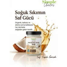 Simple Choices Organik Hindistan Cevizi Yağı -Ekstra Sızma - Soğuk Sıkım 300 ml Cam Şişe