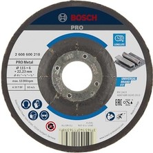 Esranın Dünyası Bosch - 115 * 6, 0 mm Expert Serisi Bombeli Metal Taşlama Diski (Taş)