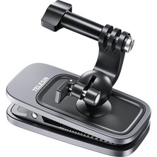 Esranın Dünyası Telesin GP-JFM-002 Backpack Clip Aksiyon Kamera Çanta Askı Klipsi (Go Hero, Djı Osmo Action, INSTA360 ile Uyumlu)