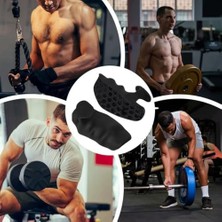 Esranın Dünyası Buffer Sporcu El Koruma Silikonu, Kaymaz El Pedi, Fitness ve Ağırlık Kaldırma Için, Siyah, 2 Adet