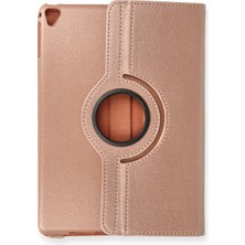 Hobibahçem iPad 9.7 (2018) Kılıf 360 Tablet Deri Kılıf - Rose Gold