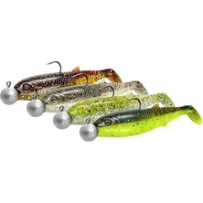 Esranın Dünyası Cannibal Shad 6.8cm 3gr+5gr #1/0 Clear Water 4+4 Adet Suni Yem