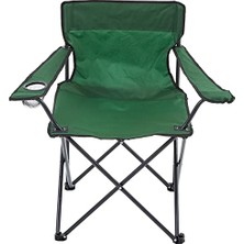 Esranın Dünyası Kamp Sandalyesi, Piknik Sandalyesi, Katlanır Sandalye, Polyester, 110  Kapasite (Taşıma Çantalı, Yeşil)