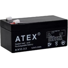 Atex AX12-3.2 12V 3.2AH Bakımsız Kuru Akü