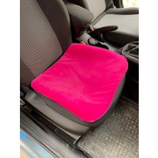 Otohousse Yumuşak Tüylü Peluş Serme Oto Koltuk Koruyucu Minder Ön Tekli Fuşya Pembe