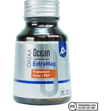 Ocean Extramag Magnezyum Malat + P5P 60 Tablet Glüten İçermeyen Takviye Edici Gıda