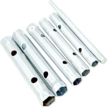 Kollu Buji Boru Anahtar Seti Kovan Tipi Borulu Lokma Takımı 8-17MM Kollu Set 6 Parçalı