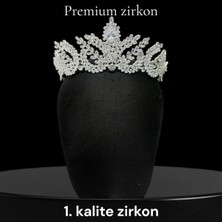 Sabek Bujiteri Zircon Luxe Collection-Premium Kalite Zirkon Taç, Özel Tasarım Gelin Aksesuarı