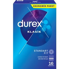 Durex Klasik Prezervatif 16'lı 3 Adet