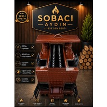 Sobacı Aydın Tokat Tandır Kebap Ocağı Emaye 20 Şişlik 40 x 50 cm