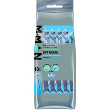 M Man Çift Bıçaklı Tıraş Aleti 10'lu Poşet 4 Adet