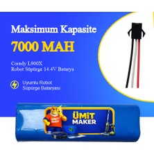 Ümit Maker Coredy L900X Robot Süpürge 7000 Mah Batarya