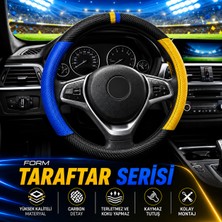 Form Oto Geçmeli Direksiyon Kılıfı Taraftar/futbol Serisi Carbon Fiber Detaylı