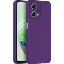 Sylar Redmi Note 12 Pro 5g Kılıf Nano Içi Kadife Silikon - Mor