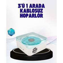Dekoratif Gece Işıklı Bluetooth Hoparlör – Zaman ve Pil Ekranlı