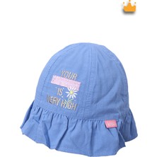 Baby Hola 4-8 Yaş 52CM Kız Çocuk Papatya Desen Yazlık Fötr Şapka Y2322001