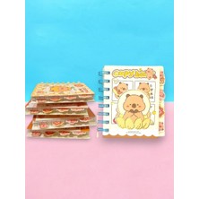 Limmy Capy Bara Not Defteri - Mini Telli A7 Not Defteri - Mavi