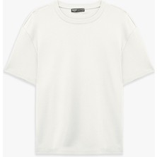 Koton Pamuklu Bisiklet Yaka Kısa Kollu Basic Oversize Tişört