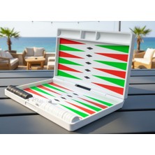 Kemx Tavla Seti Taşınabilir Kamp Seyehat 24X20 cm 3D Baskı 2