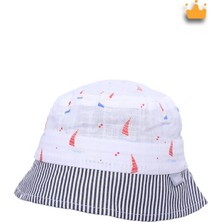 Baby Hola 0-18 Ay 46CM Erkek Çocuk Yazlık Desenli Fötr Şapka Y2303004