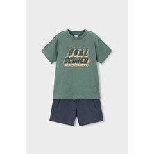Mayoral Erkek Çocuk Harf Baskılı Pantolon ve T-Shirt Takım - Mix