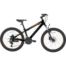 Bisan Cooper Erkek Dağ Bisikleti 35 cm Hd 26 Jant 21 Vites Mat Siyah Turuncu