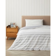 English Home Wavy Kolay Ütülenir Tek Kişilik Nevresim Takımı 160X220 cm Koyu Gri