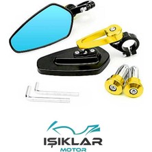 Hsb Gilera Runner 180 Motosiklet Gidon Ayna Sarı GA0384