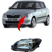 Gkl Skoda Fabia Roomstar 2011-2015 Ön Far Siyah Sol Komple 5J1941017F