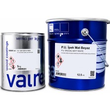 İBAVET Valresa Poliüretan Ipek Mat Beyaz Boya 12.5 Kg+5 kg