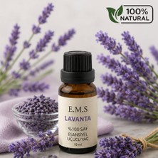 E.M.S %100 Saf Aromaterapi Lavanta Esansiyel Uçucu Yağı 10 Ml.