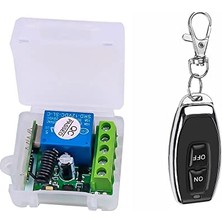 Esranın Dünyası Dc 12 V Tek Kanallı Röle Modülü Evrensel Olmayan Anahtar Rf Röle Alıcı+1 Uzaktan Kumanda