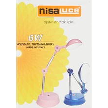 Esranın Dünyası Nisaluce Ledlı Masa Lambası Pembe
