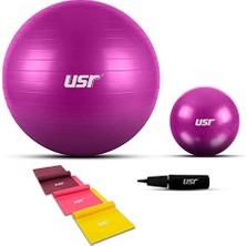 Esranın Dünyası Usr 25+65 cm Pilates Topu + Pompası + 3 Lastik