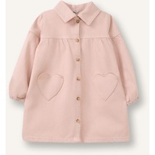 DeFacto %100 Pamuk Uzun Kollu Denim Elbise Kız Bebek G8899A526SP