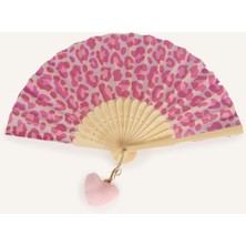 DeFacto Leopar Desenli Pembe Yelpaze Kız Çocuk H4593A826SM