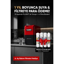Pluskıt 15 Aşamalı Avrupai Musluklu 8 L Çelik Tanklı Su Arıtma Cihazı