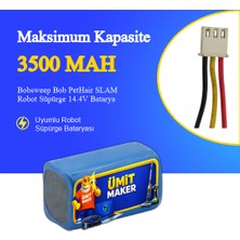 Ümit Maker Bobsweep Bob Pethair Slam Robot Süpürge 3500 Mah Batarya